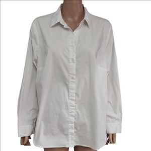 Classic White Button-Up Shirt